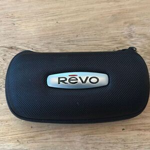 Revo hard sunglass zip around case. Black fleece lining